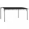 vidaXL Copertină pavilion de grădină, antracit, 4x3x2,55 m 47979