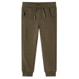 Pantaloni de trening pentru copii, kaki melanj, 116 GartenMobel Dekor, vidaXL