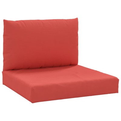Perne pentru canapea din paleti, 2 buc., rosu, textil foto