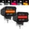 LED Lumini de lucru 12V 24V 25W 2200lm pentru Camion tractor Suv 4x4 Combo Spot/Flood Alb/Rosu/Galben