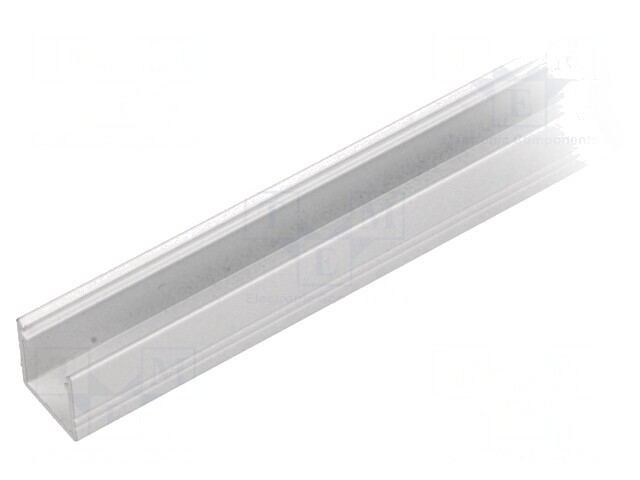 Profil aluminiu pentru module LED 1m alb SMART10 de suprafață