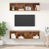 Set comodă TV 2 pcs Lemn vechi 37 x 37 x 142.5 cm Lemn compozit