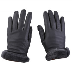 Manusi UGG Leather Sheepskin Vent Glove 21626-MTL gri foto