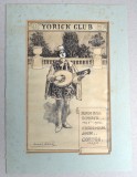 James Greig &quot;Invitatie Yorick Club&quot; desen penita 1904, Istorice, Cerneala, Altul