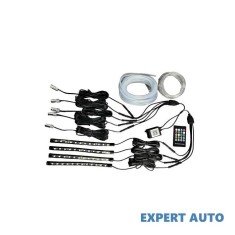 Kit fir neon led rgb + banda led rgb 22cm cu telecomanda rf. spt54arw 12v Alta marca Alt model #7