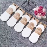 Set 5 perechi de sosete pentru dama, SS212, alb, marime universala (35-39)