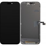 Display cu Touchscreen ZY pentru Apple iPhone 16 Pro Max, cu Rama, Versiune LCD In-Cell, Negru