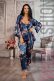 L834-44 Set 3 piese pijama casual din material satinat, L/XL, M/L, S/M