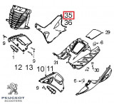 Cumpara ieftin Carena laterala dreapta podea originala Peugeot Speedfight - Speedfight 2 - Speedfight - WRC - X-Race - X-Team 2T 50-100cc (rosu)
