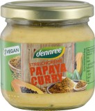 Crema tartinabila bio cu papaya si curry Dennree 180g, 100% vegan