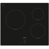 Plita incorporabila Bosch PUC611AA5E, Inductie, 3 zone de gatit, PowerBoost, 60 cm, Negru