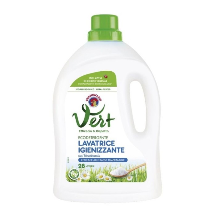 Chanteclair Vert Igienizant, Detergent Lichid Rufe BIO cu Bicarbonat, 28 Spalari, 1428 ml