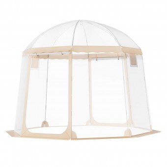 Pavilion Igloo 3 x 3 x 2.1 m, pereti transparenti detasabili, PVC, portabil, 10 kg, 4-8 persoane