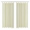 Draperii micro-satin cu bride, 140 x 245 cm, crem, 2 buc.