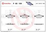 BREMBO P 83 159 PRIME LINE set placute frana,frana disc