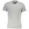 Tricou barbati cu maneca scurta, cu mini logo, Slim fit, Gri (Marime: L)