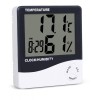 Termometru Higrometru Digital MRG MHTC1, Ceas, Alarma, Temperatura Umiditate Max/Min, Display LCD, Interior, Baterie Inclusa