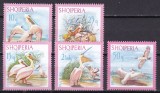 Albania 1967 fauna pasari pelicani MI 1138-1142 MNH