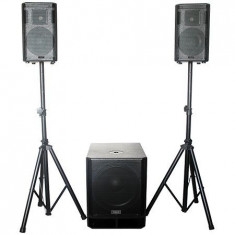 KIT SUBWOOFER 15 inch/38CM + 2 SATELITI 8inch/20CM 800W RMS BST foto