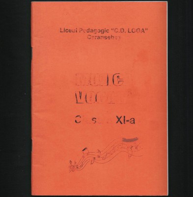 MUZICĂ VOCALĂ - CLASA A XI-A - LICEUL C. D. LOGA foto