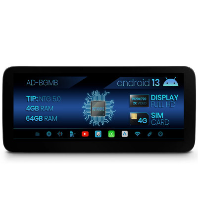 Navigatie Mercedes Benz CLS W218 (2014-2017), NTG 5.0, Android 13, MB-Octacore, 4GB RAM + 64GB ROM, 12.3 Inch - AD-BGMB1200450+AD-BGRKITMB012 foto