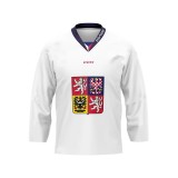 Echipa națională de hochei tricou de hochei 2024/2025 Fan replica Czech republic white - M