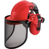 Casca protectie cu viziera si antifoane, Safetyco