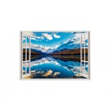 Autocolant decorativ, Fereastra, Natura si peisaje, Multicolor, 85 cm, 2069ST