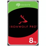 HDD NAS SEAGATE IronWolf Pro 8TB CMR 3.5&amp;quot;, 256MB, SATA 6Gbps, 7200RPM, RV Sensors, Rescue Data Recovery Services 3 ani, TBW: 550TB, &amp;quot;ST8000N