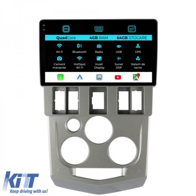 Navigatie Dedicata Dacia Logan 1 (2004-2008),QuadCore, 9Inch, 4Gb Ram, 64Gb Stocare, Carplay Performance AutoTuning foto