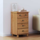 Comodă cu sertare &#039;ASKIM&#039;Maro Honey 45.8x40x79 cm Lemn solid Pin
