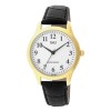 Ceas Barbatesc Q&amp;Q by Citizen C02A-008PY, Inox 38mm, Curea Piele Naturala, Quartz, Analog, Rezistent Apa