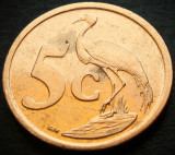 Cumpara ieftin Moneda 5 CENTI - AFRICA de SUD, anul 2011 * cod 965 = AFURIKA TSHIPEMBE