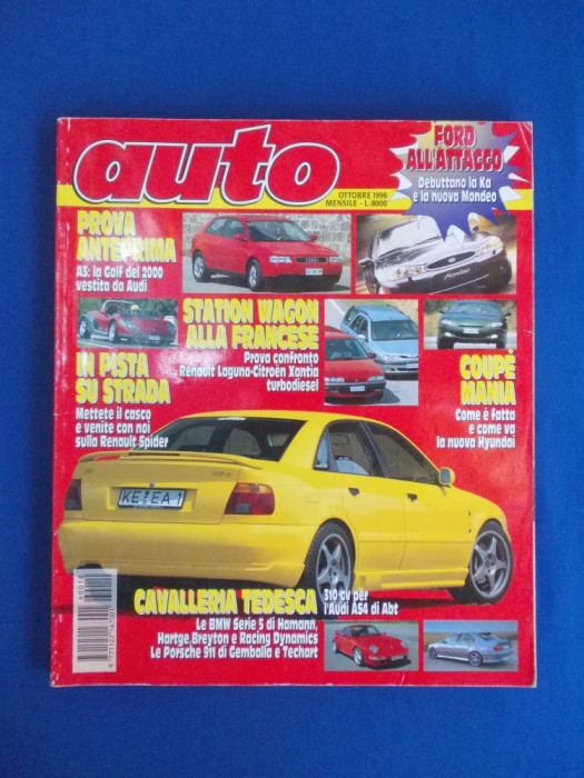 REVISTA AUTO ( IN ITALIANA ) , NR. 10 ( OCTOMBRIE ) / 1996