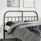 Cumpara ieftin Tăblie de pat metalică, negru, 135 cm