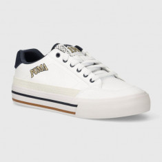 Puma teniși Court Classic Vulc Retro Club bărbați, culoarea alb, 395089