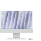 Sistem Desktop PC iMac 24 cu procesor Apple M4, 8 nuclee CPU and 8 nuclee GPU, 24, Retina 4.5K, 16GB, 512GB SSD, Silver