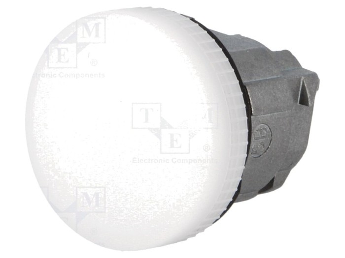 Lumină de control plată albă 22mm