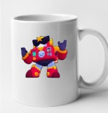 Cana alba personalizata Brawl Star - Surge, INOVATIX&reg;. 330 ml, Oem