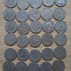 Lot 50 monede 15 bani 1975