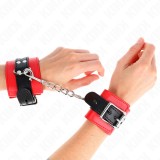 Kink Wrist Restraint-M&acirc;nșete pentru &Icirc;ncheieturi Roșii cu Curea