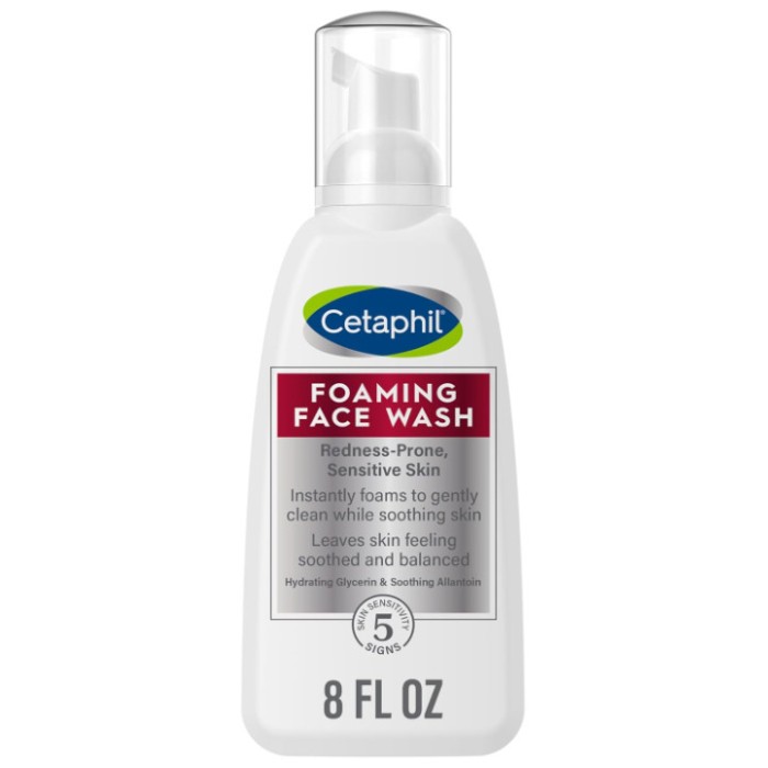 Spuma de Curatare, Cetaphil, Redness Relieving Foam, Curata si Calmeaza Pielea Sensibila si Iritata,