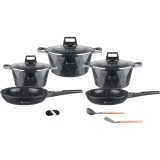 Set oale si tigai Goldmann, aluminiu turnat, antiaderente, polonic + spatula silicon, protectie terminca