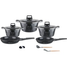 Set oale si tigai Goldmann, aluminiu turnat, antiaderente, polonic + spatula silicon, protectie terminca