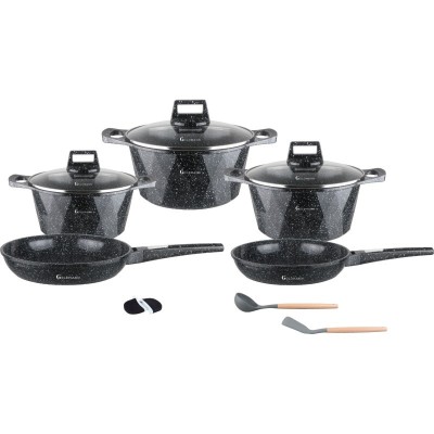 Set oale si tigai Goldmann, aluminiu turnat, antiaderente, polonic + spatula silicon, protectie terminca foto