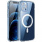 Husa protectie Flippy pentru iPhone 13 Mag Safe, 2 in 1 incarcare si magnet, Silicone, Transparenta