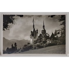 ROMANIA , RESEDINTA REGALA DE VARA ( CASTELUL PELES ) , CARTE POSTALA ILUSTRATA , INTERBELICA