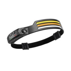 Lanterna frontala LED cu 3 benzi,baterie 1200 mAh,800 lumeni,3 culori LED