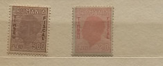 Romania - Timbre Fiscale Mihai, Efigia Pe Fond Ghilosat 1943+1946, 2 valori foto