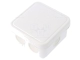 FIBOX Cutie conexiuni JB 2.5 WH IP65 90x90x49mm Polipropilena PP Cu membrana